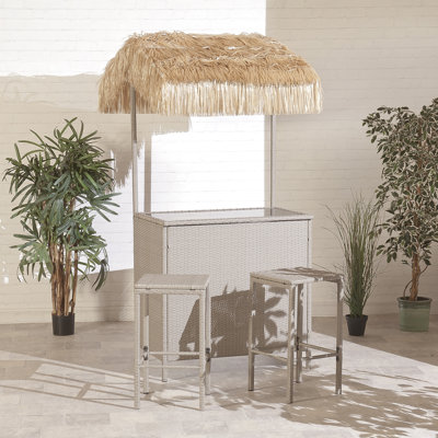 Rattan Tiki Bar Set
