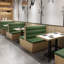 Banc rembourré en cuir synthétique Modern Leisure