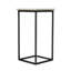 Mabel Marble and Hammered Iron Side Table