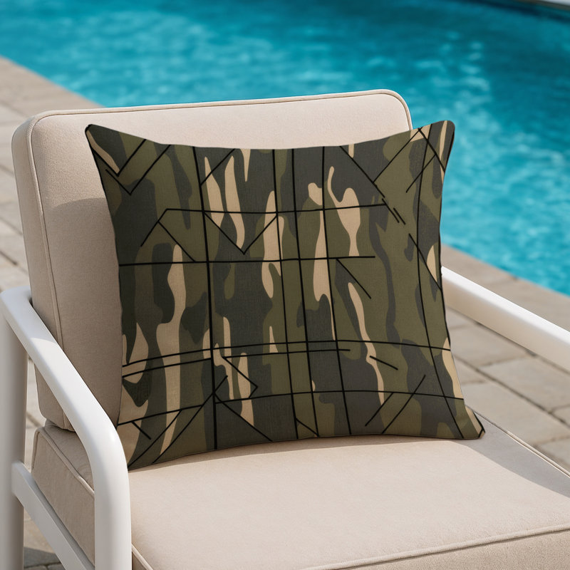 Echo Layer Indoor And Outdoor Pillow, Square 18"
