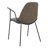 Saddle 19.3'' H Faux Leather Upholstered Armchair-2076340025