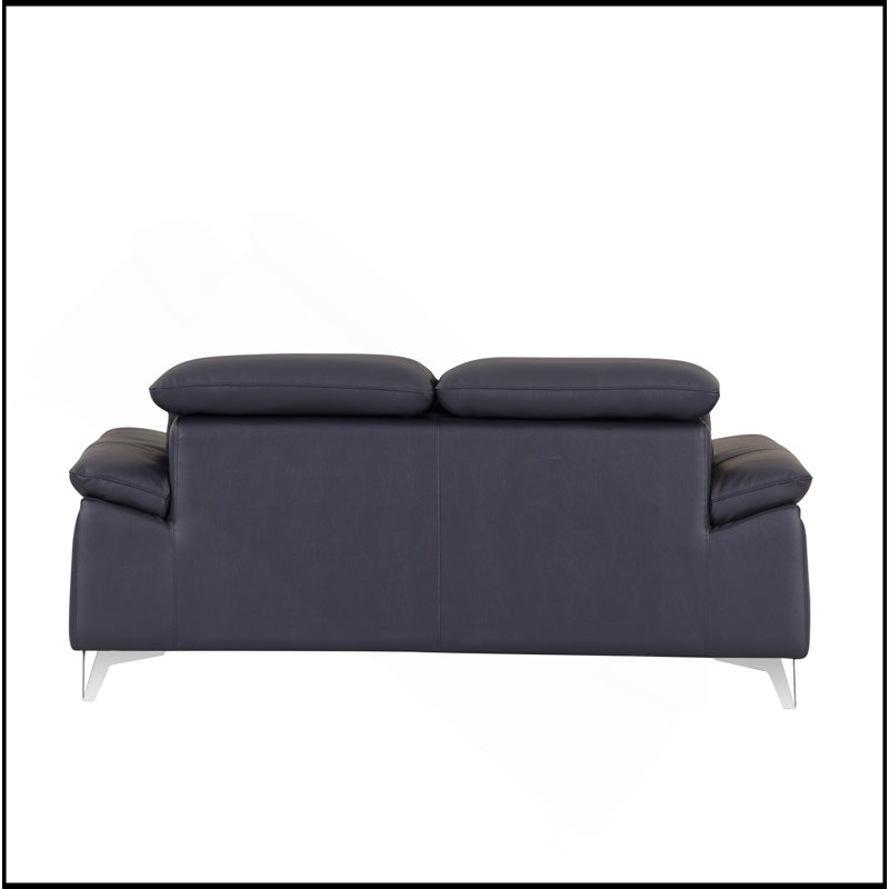 Causeuse en cuir italien Global United, Marine