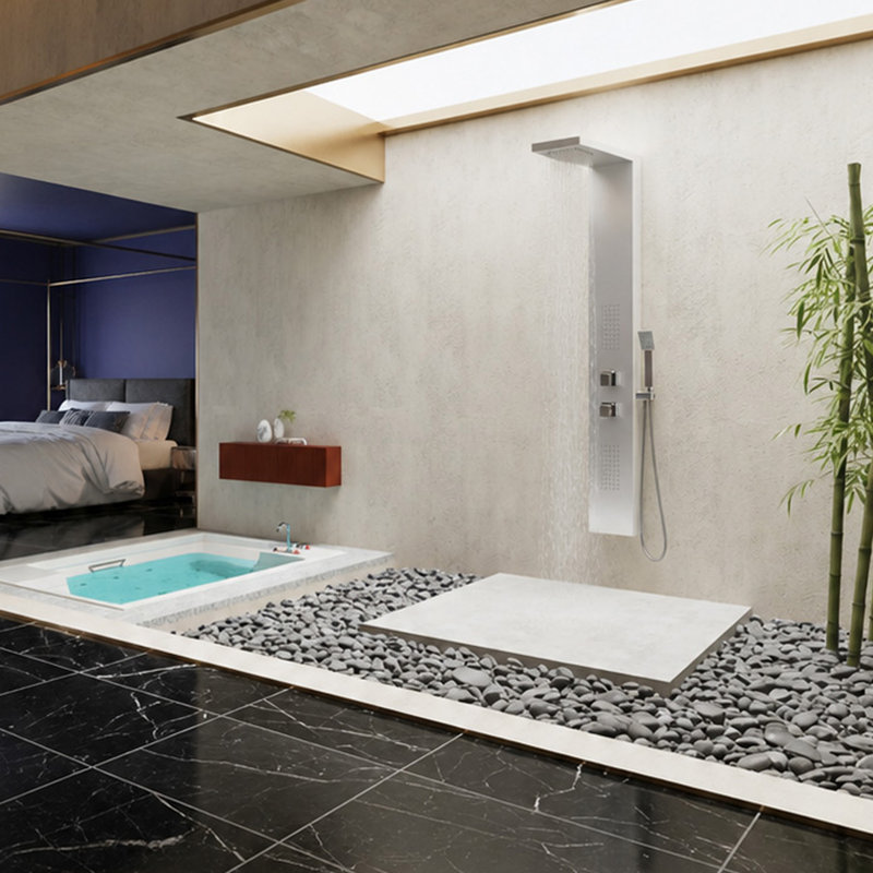 Expanse Series 57.09'' Shower Panel with Fixed Shower Head