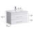 White Gloss Wall-Mounted Bathroom Vanity-340298025