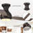 Aukje 48" Low Profile Ceiling Fan with 3CCT LED lights and Remote Control