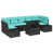 Coussin bleu / cadre noir est en rupture de stock