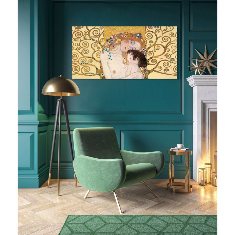 Motherhood 1 by Gustav Klimt - Wrapped Canvas Print, 50cm H x 100cm W x 4cm D