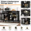 Buffet avec 2 tiroirs et 4 tablettes réglables-513997654