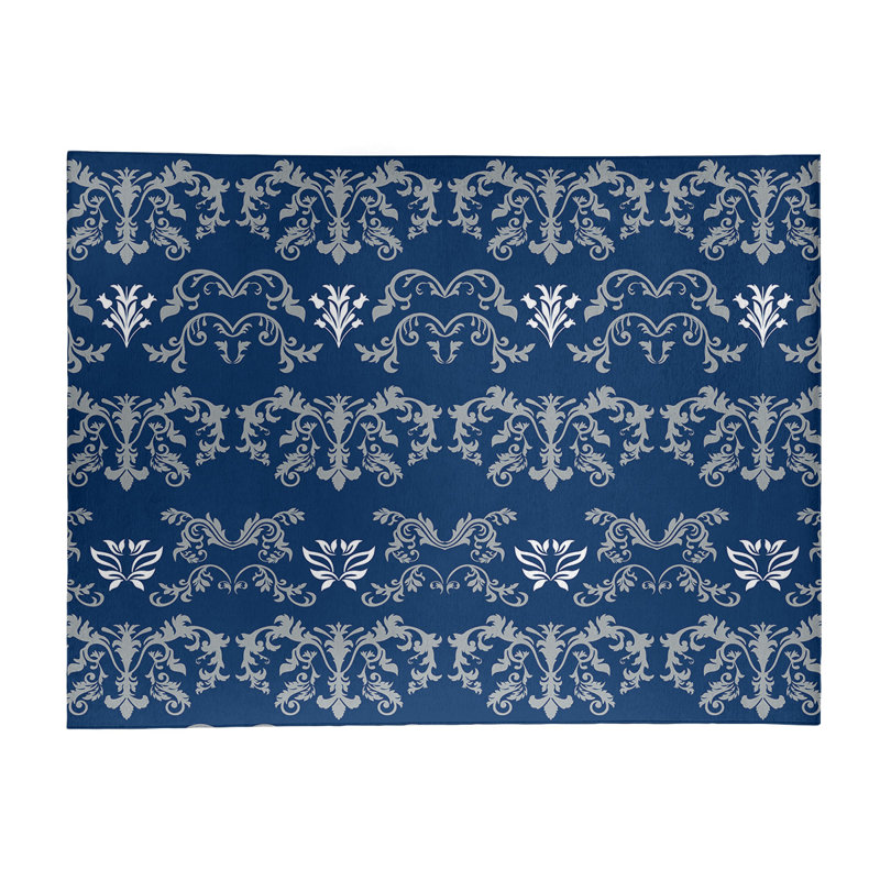 Damask Indoor Rug, Rectangle 8' x 10'