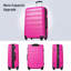 Ensemble de valises rigides 2 pièces + sac Valise pivotante avec verrou TSA