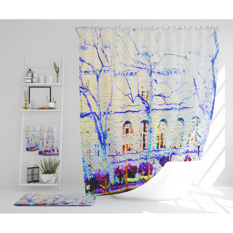 Nevaehly Polyester Shower Curtain Set