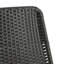 Chaise brun foncé (2) + table d'appoint noire
