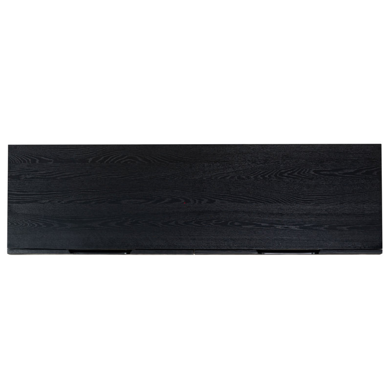 Beethoven Wood 6 Drawer Dresser, Black