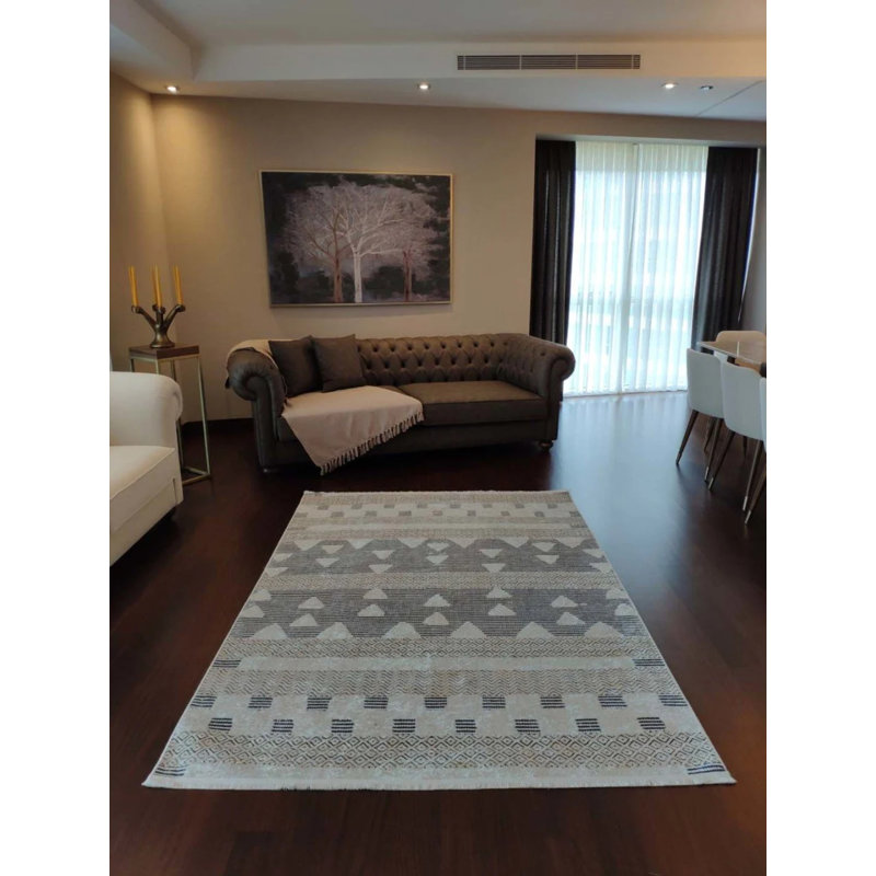Tapis mathaï avec envers antidérapant, Tapis de couloir 2 pi 7 po x 9 pi 10 po