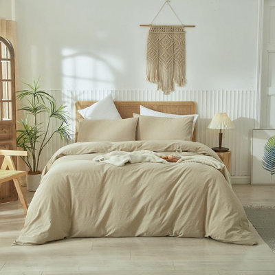 Ensemble de housse de couette 100% coton délavé LifeTown