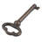 Plated Hollow Barrel Skeleton Key