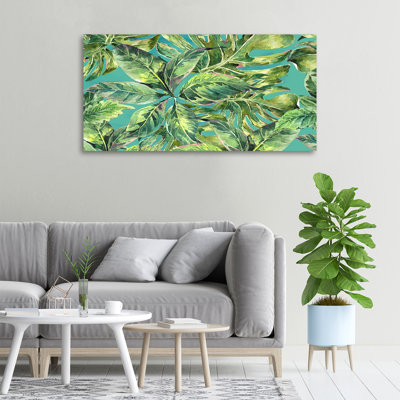 Tropical Leaves - Wrapped Canvas Print