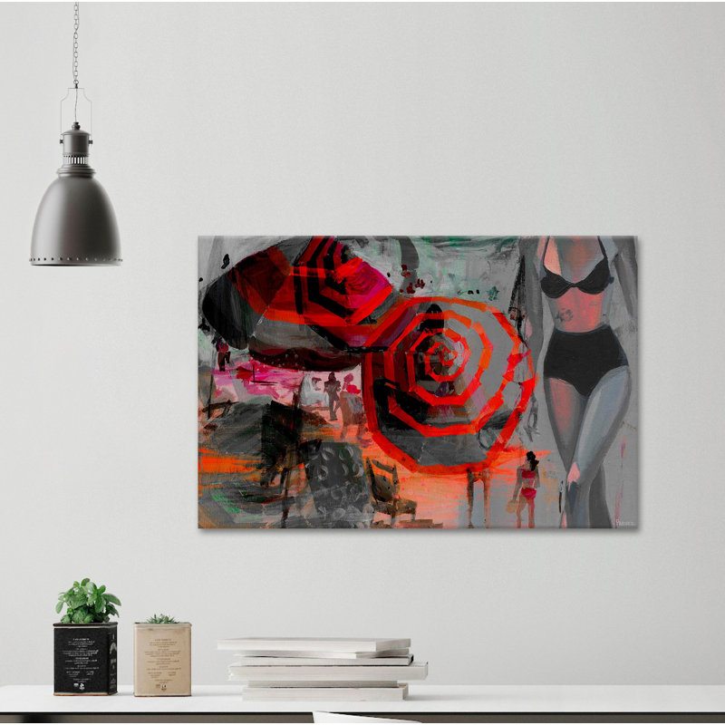 Parvez Taj - Wrapped Canvas Painting, 30cm H x 45cm W