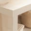 Table de chevet, finition brune