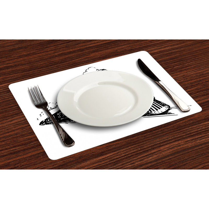 Polyester Abstract Rectangle Placemat