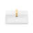 21"X12" Wall-Mounted Rectangular Ceramic Bathroom Sink With Gold Towel Bar & Overflow, Gold Faucet-43147498