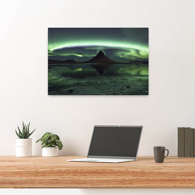 Art contemporain contemporain, paysage de montagne abstrait, H 24 po x l 16 po