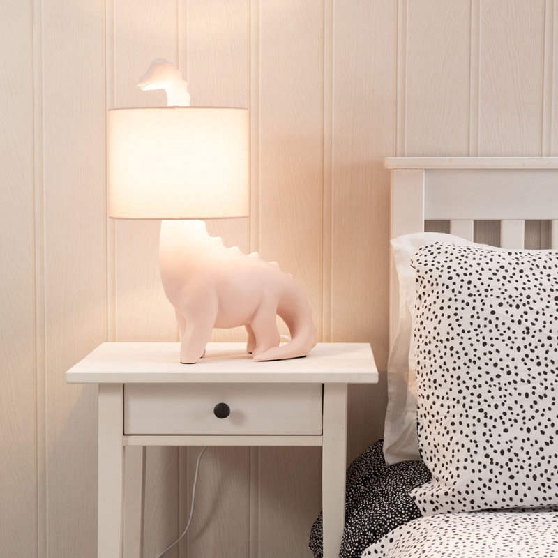Carlette Ceramic Novelty Lamp, Pink