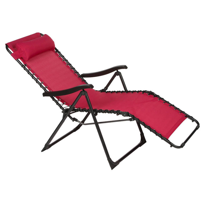 Courteney Folding Zero Gravity Chair, Pink