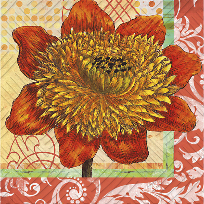 Serviettes de papier 5" jetables splendide posy