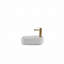 Lavabo de comptoir rectangulaire en céramique deux (tant que fini blanc) certifiée CUPC