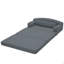 Canapé-lit pliable en velours côtelé Corduroy - Canapé convertible en mousse haute densité (gris foncé)