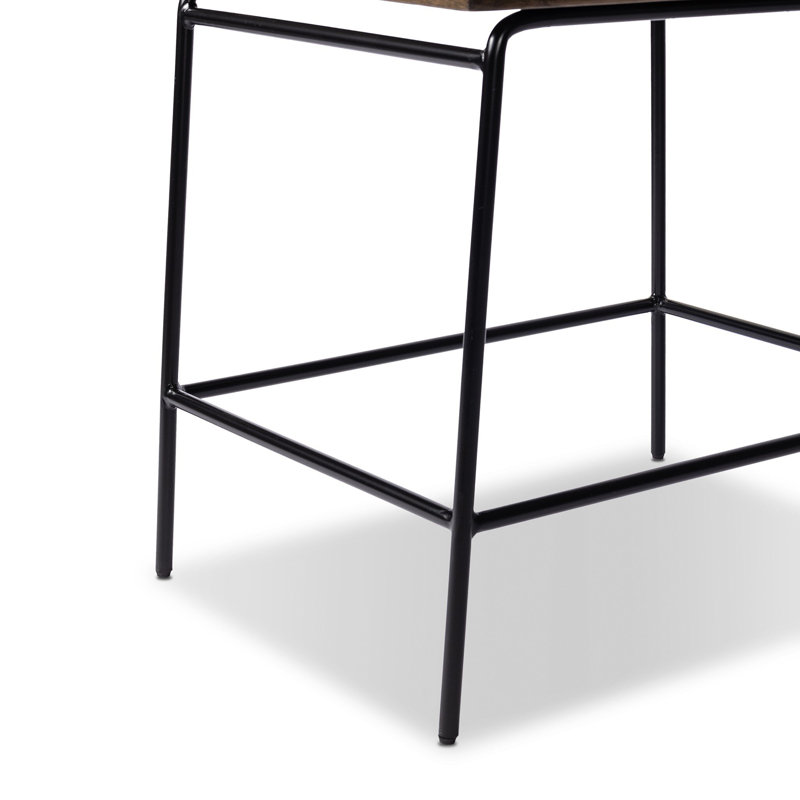 Westgate Solid Wood 26" Counter Stool, Bar Stool (30" Seat Height), Landale Charcoal