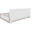 Base de lit plateforme en bois avec barrière de sécurité, tablettes de rangement latérales et étagère à livres-132921638-132921640