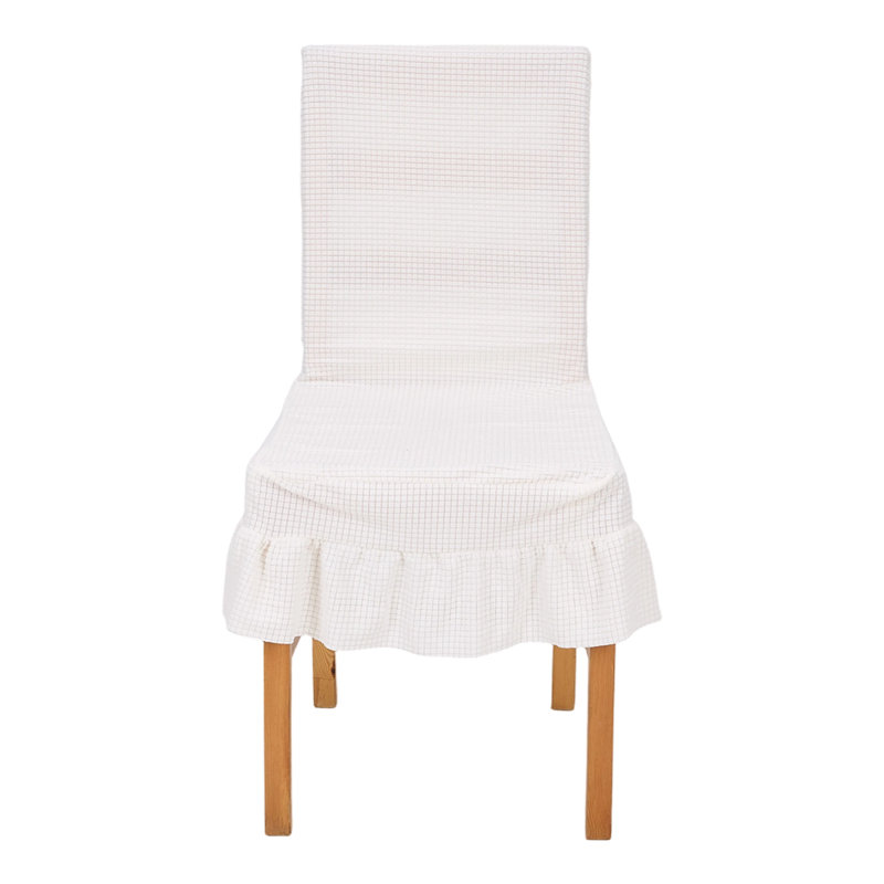 Polyester Dining Chair Slipcover, Beige