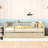 Full Size Daybed With Trundle And Fence Guardrails. Ensures A Peaceful Sleep. Construction. Easy To Put Together Wood Guardrails In Natural. Offers Long-Lasting Support. Design. No Box Spring Needed-1287846523-1287846519