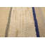 Tapis rayé multicolore en laine touffetée à la main