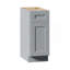 Armoire de base 15 po Shaker avec porte à fermeture en douceur, tiroir, unité en bois massif compacte avec tablette réglable pour la cuisine, la salle de bain, la buanderie et le garage (l 15 po x P 24 po x H 34,5 po)