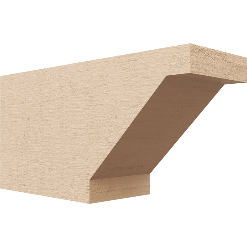 Burlington Woodgrain TimberThane Ra partier queue, brun clair apprêté, H 6 po x l 12 po x P 4 po