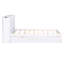 Lit plateforme pleine grandeur avec rangement et tablettes gigognes, blanc-1077838904