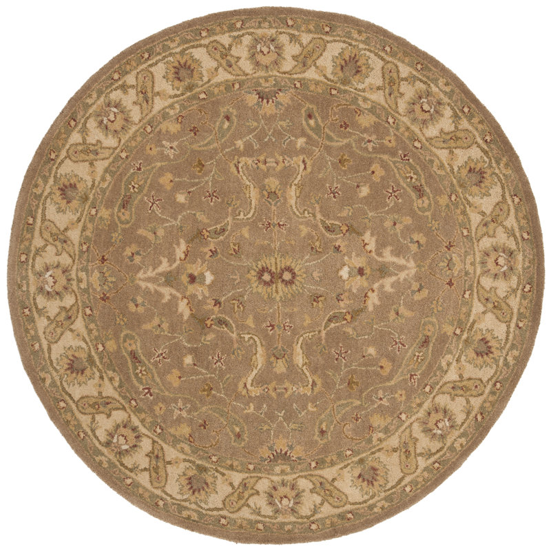 Dunbar Hand Tufted Wool Oriental Rug, Round 3'6"