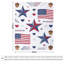 Jeté en flanelle Patriotic Stars Stri-133016350