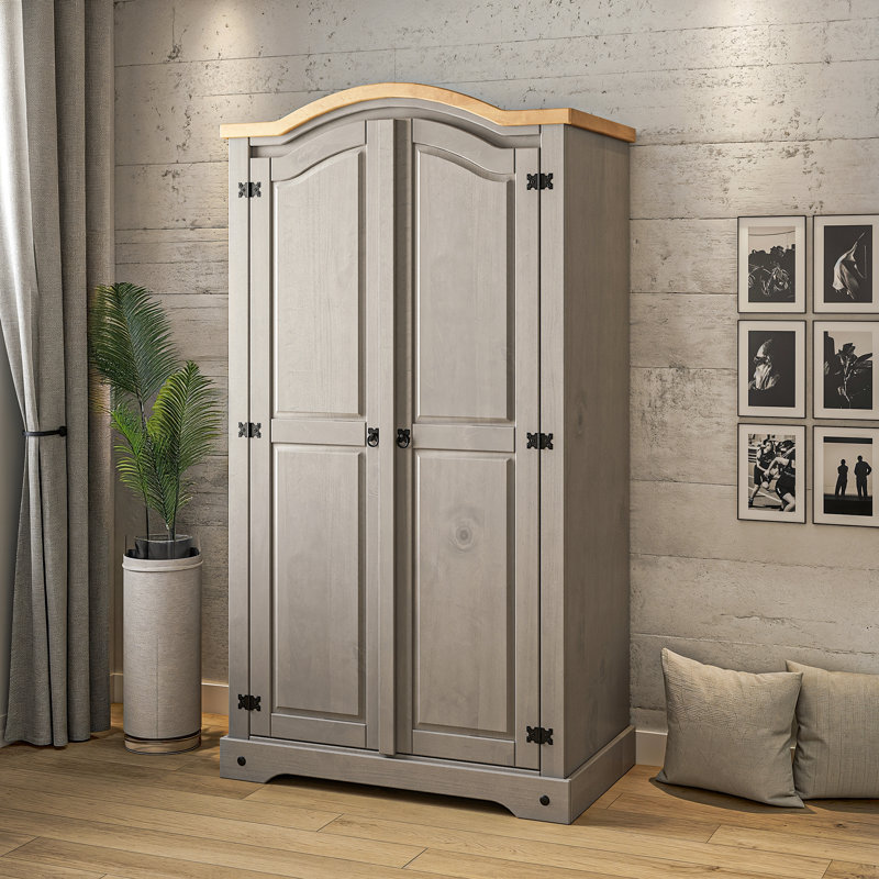 Tilburg 2 Door Solid Wood Wardrobe