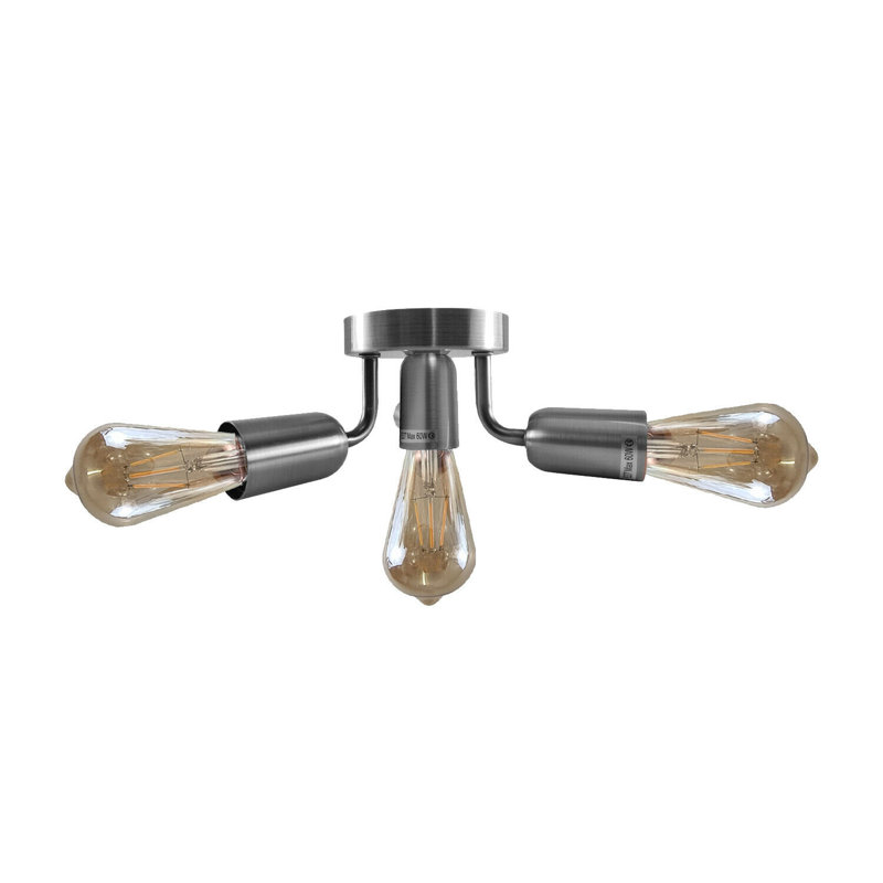 Neravetla Flush Mount, Yes, Satin Nickel