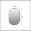Parrett ovale avec cadre en aluminium-745198470