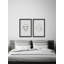 «Three contre Three Diptych» par Eyre Tarney - ensemble de 2 reproductions d'art encadrées-29535110