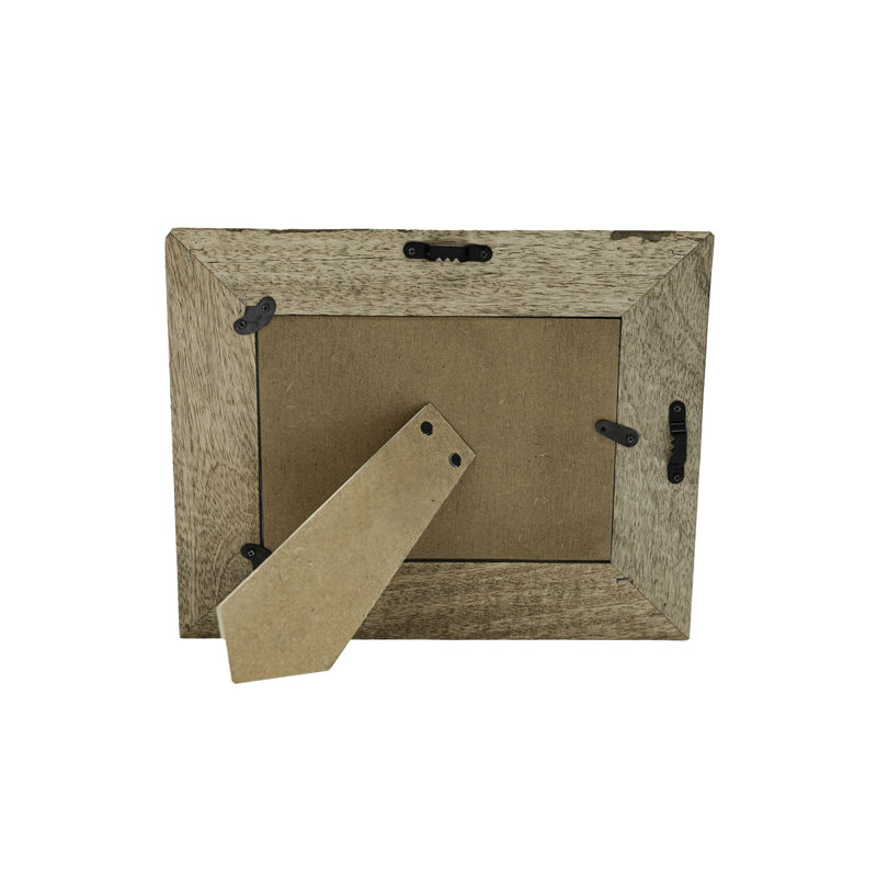 Foreside Home & Garden 5x7 Offset Picture Frame Natural Mango Wood, MDF & Glass