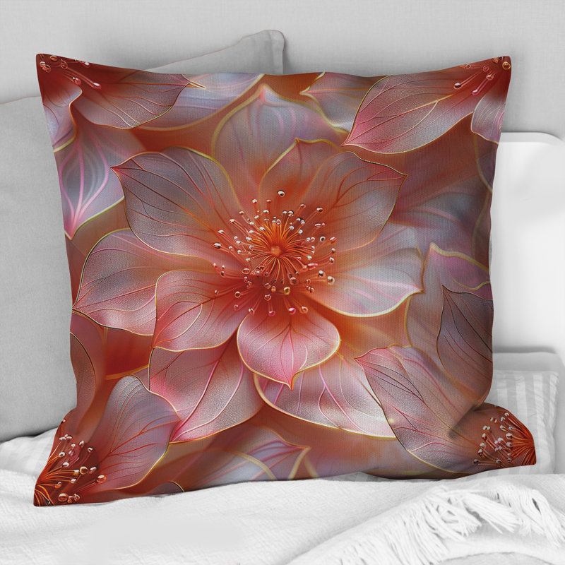 Élégance rose et or rose, H 16 po x l 16 po