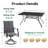 6 Person Rectangular Outdoor Dining Set-201260291