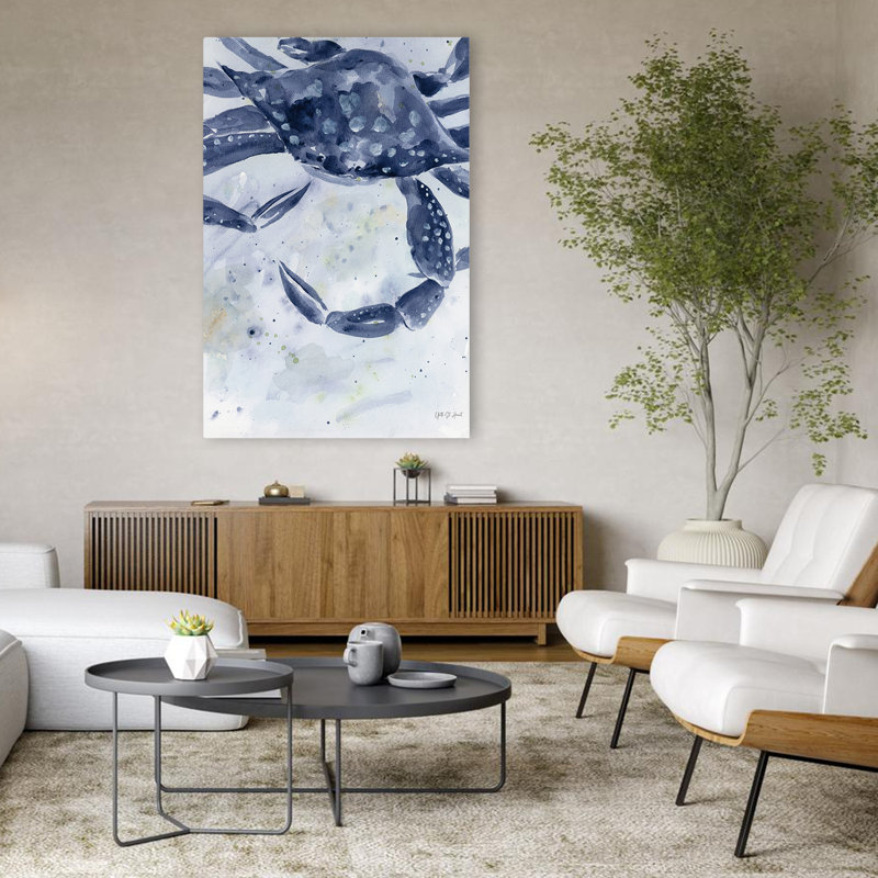 Beachy And Nautical Crab, 48" H x 32" W