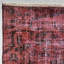Tapis moderne en laine patchwork moderne rouge 49,2 x 94,9 pouces